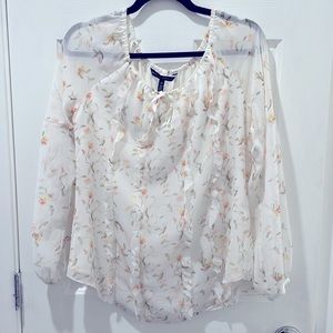 White House Black Market Floral Top